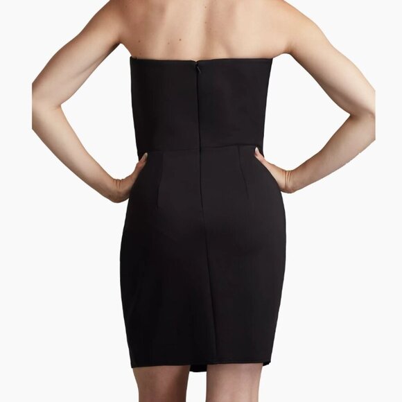 SHO by Tadashi Shoji SZ L Embellished Strapless Sheath Neoprene Cocktail Dress - Picture 5 of 10